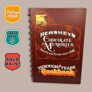 Hersheys Chocolate Memories Cookbook Vintage 1985 Through The Years Spiral-Bound